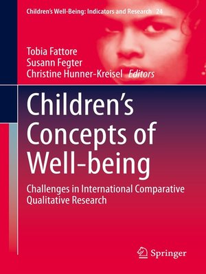 cover image of Children's Concepts of Well-being